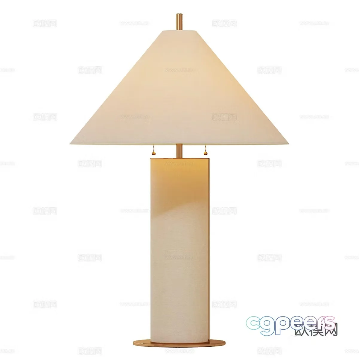 New Chinese style Wasabi desk lamp 3D model