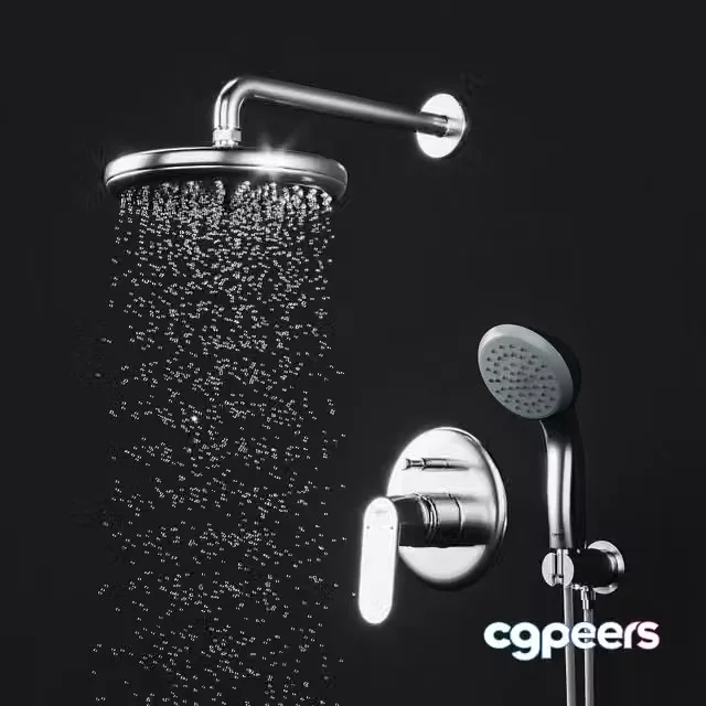 3ds Max Free – Grohe Eurosmart Cosmopolitan Shower Set
