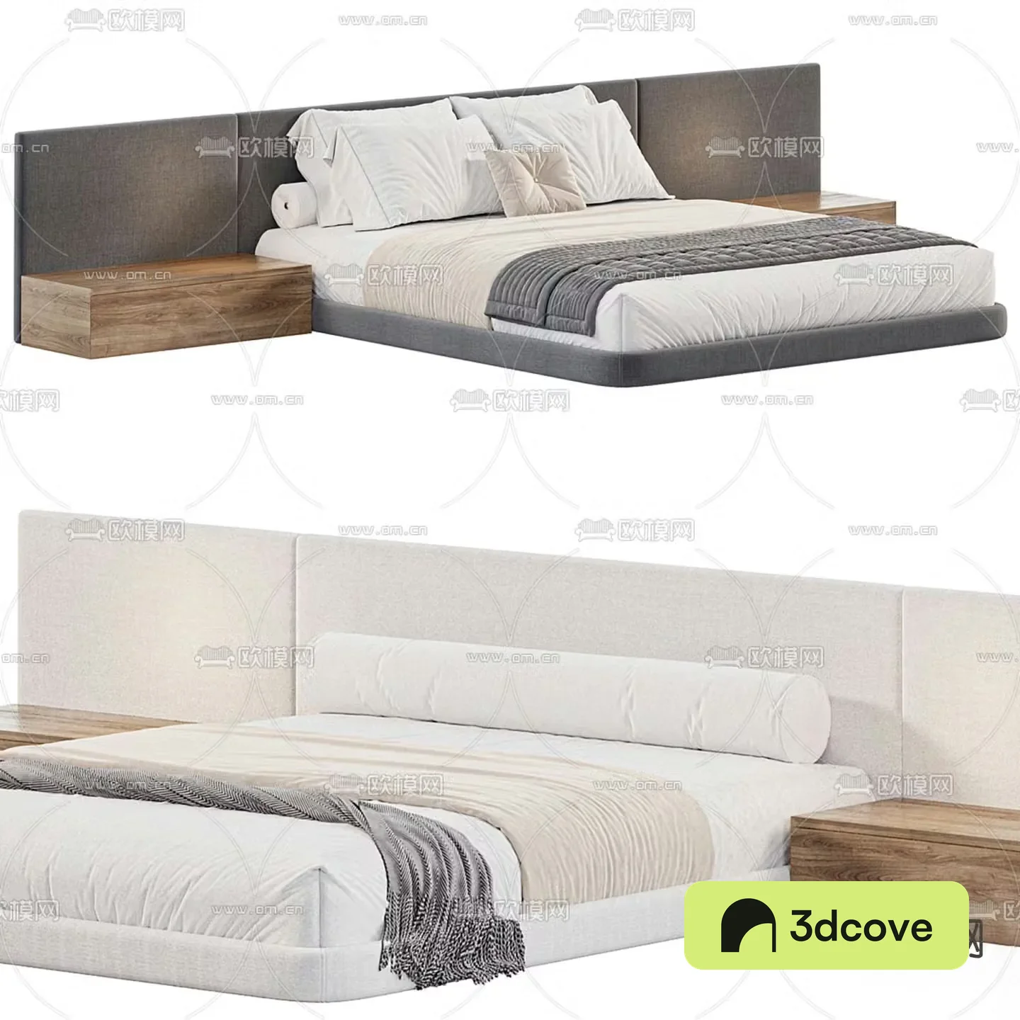Modern double bed