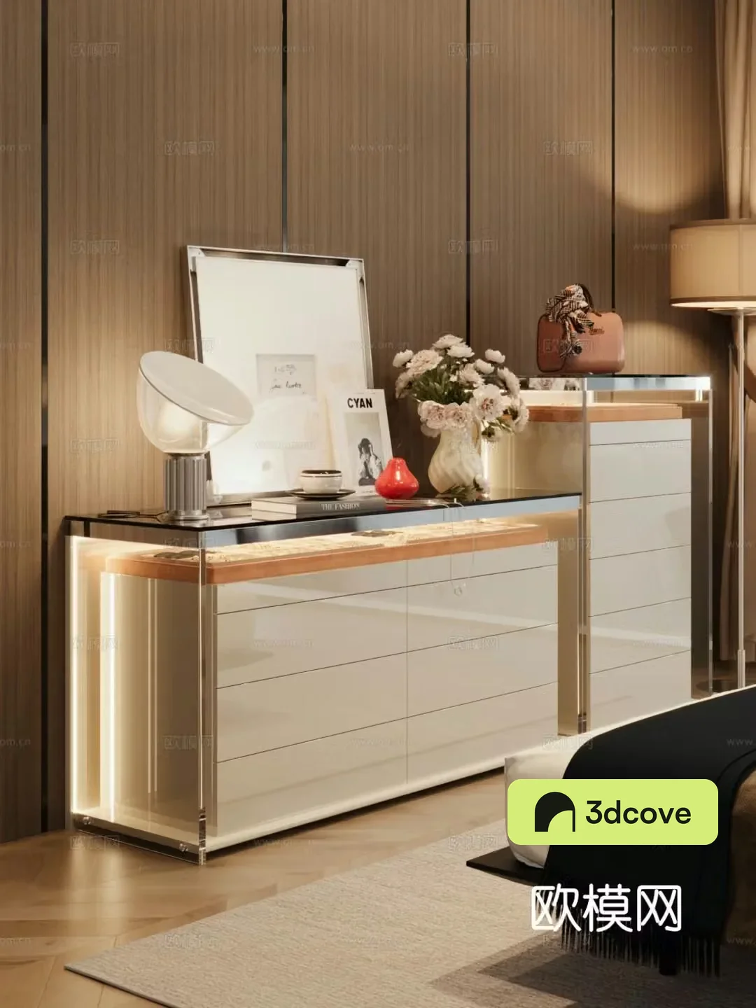Modern storage cabinet jewelry box jewelry cabinet