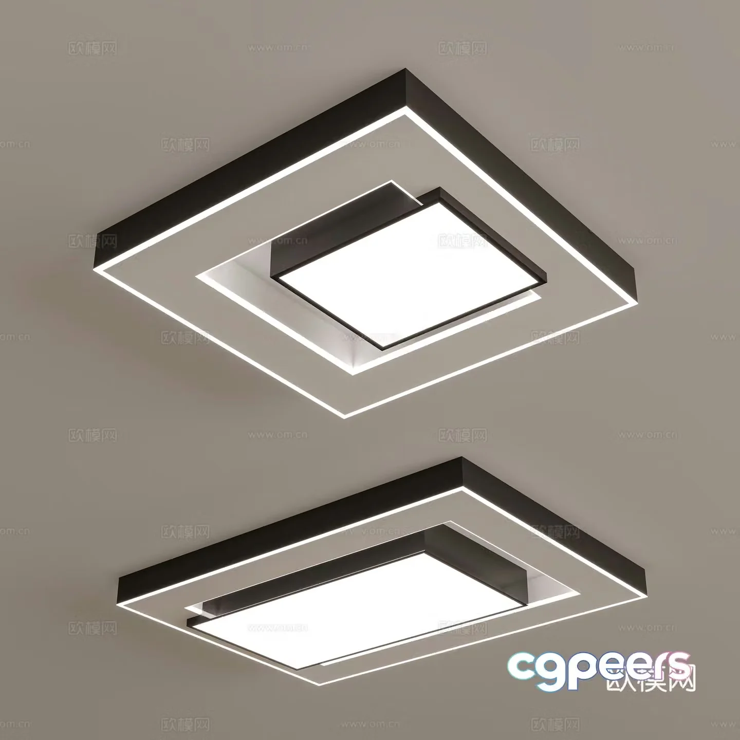 Modern ceiling light 3d model
