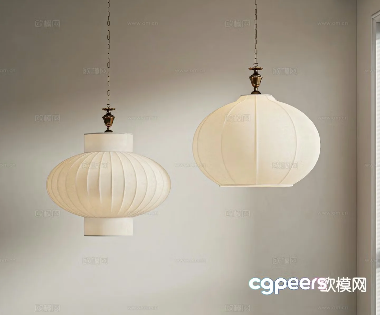 French chandelier paper chandelier 3d model
