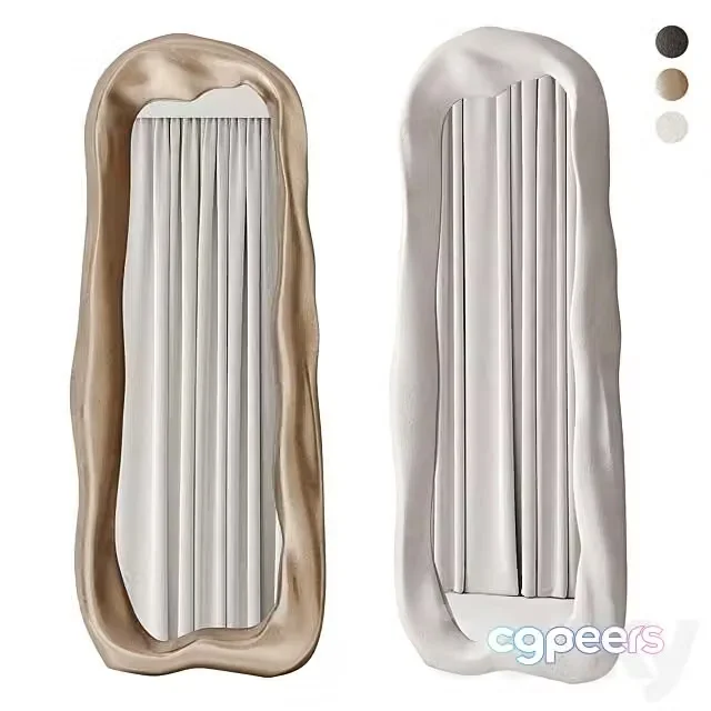 3ds Max Free – Large Mirrors in Sculptural Ceramic