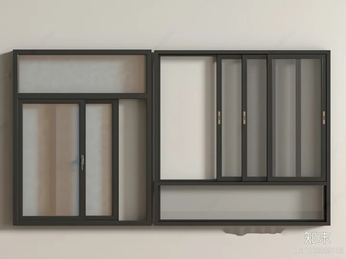 Modern Sliding Glass Door 3D Model – 4886 – VRAY Render