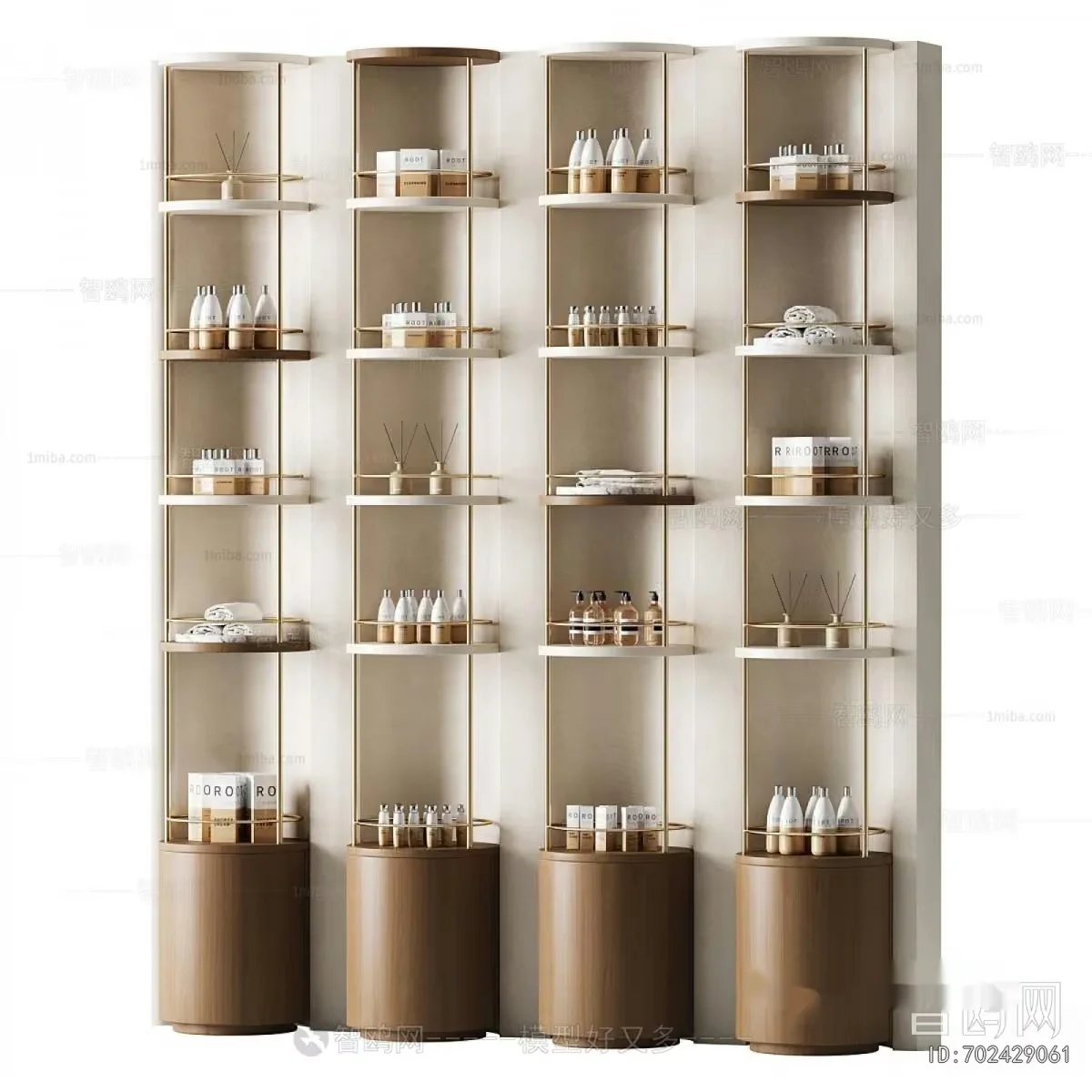 Modern Shelving Unit 3D Model – 18112 – VRAY Render