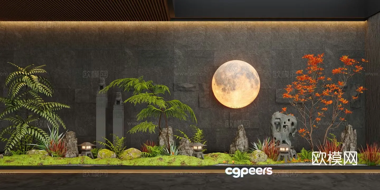 Modern Landscape 3d Model