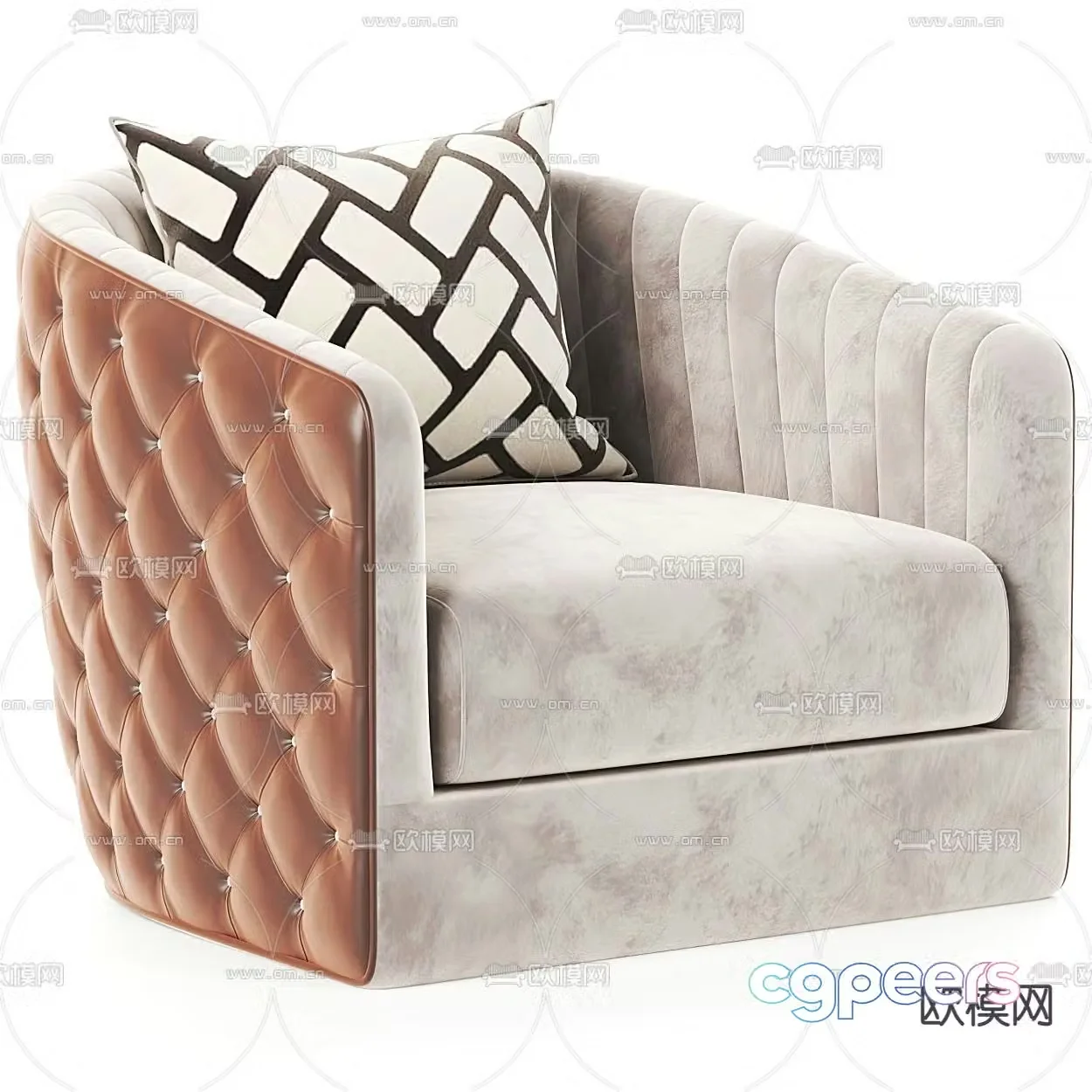 FLEXFORM single sofa leisure sofa 3d model