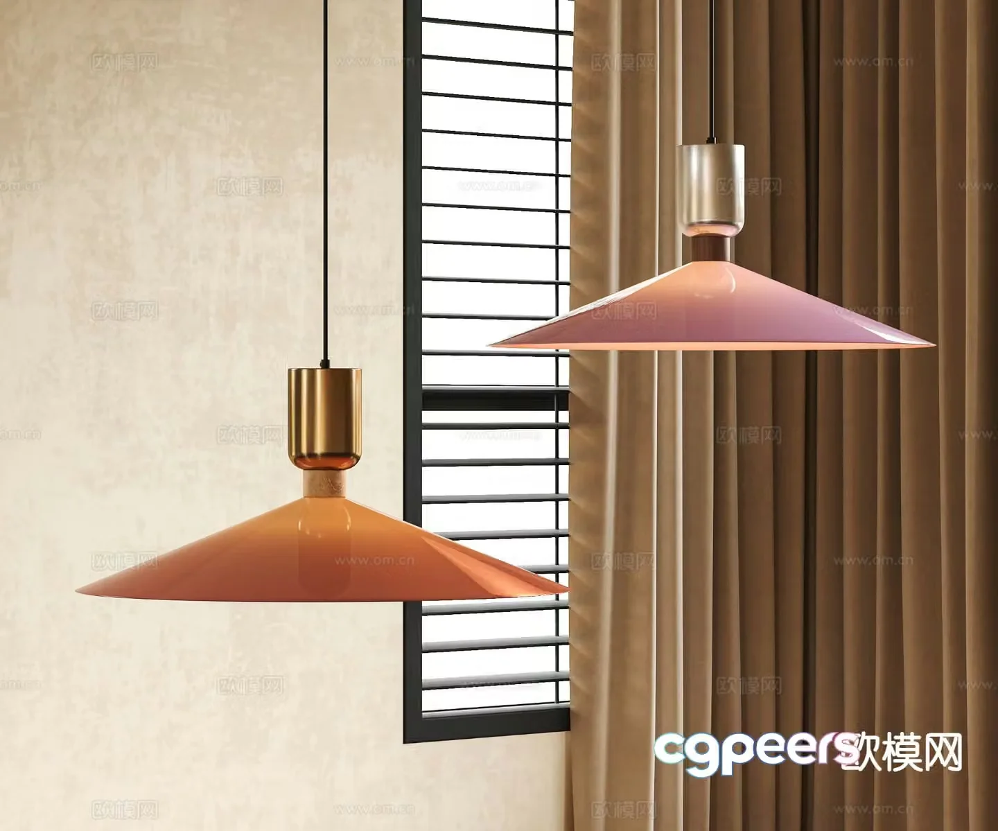 Simple chandelier 3d model