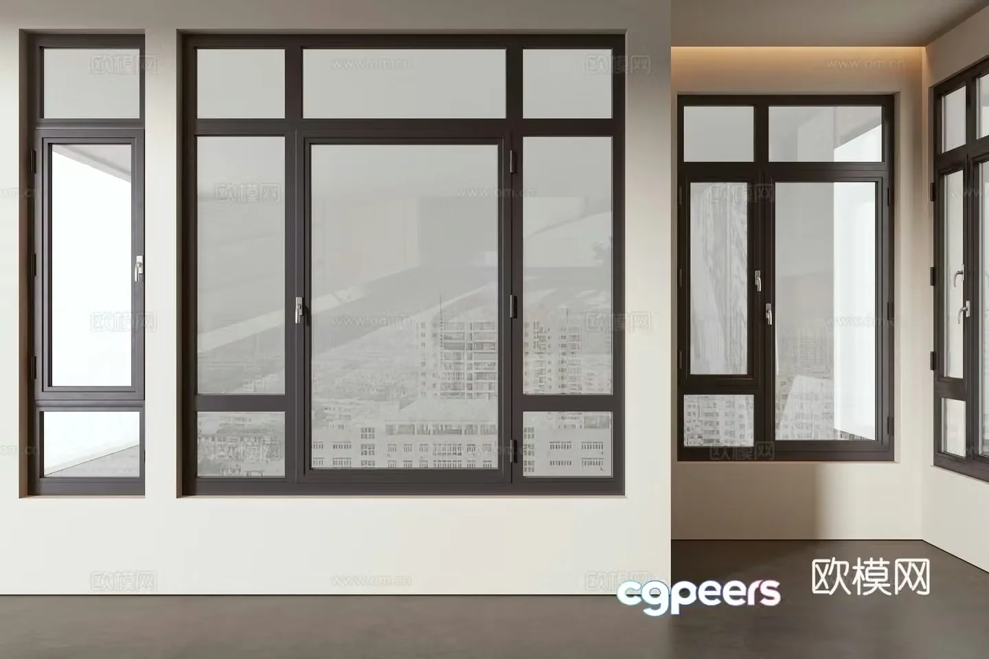 Modern window 3d model