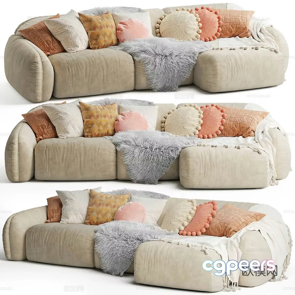 Corner sofa 3d model