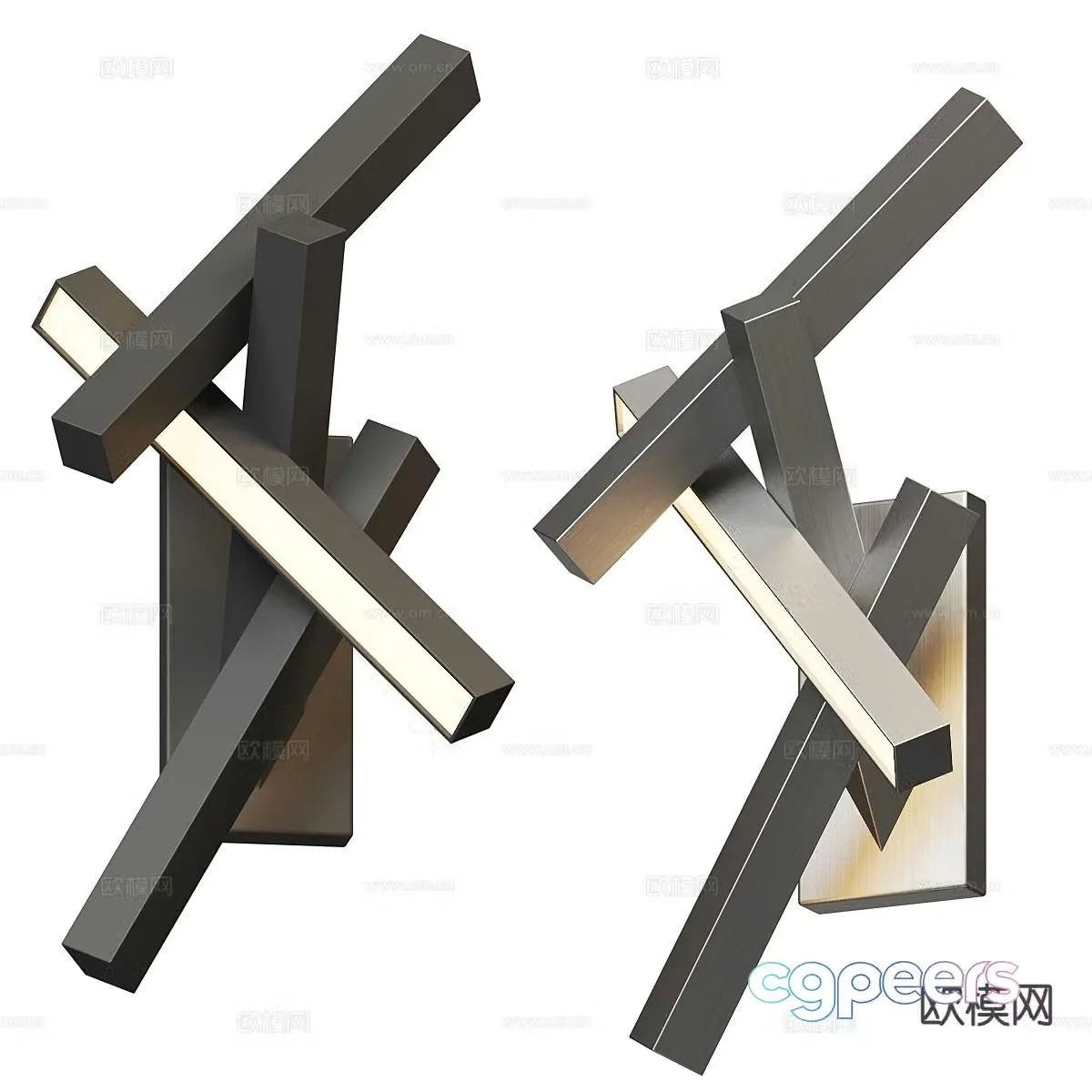 Light luxury wall lamp 3D model