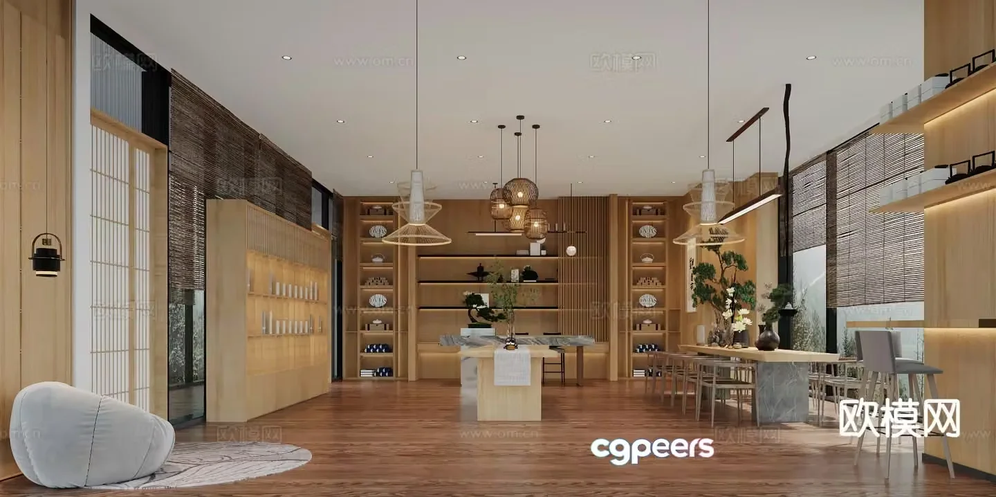 Japanese tea room 3d model