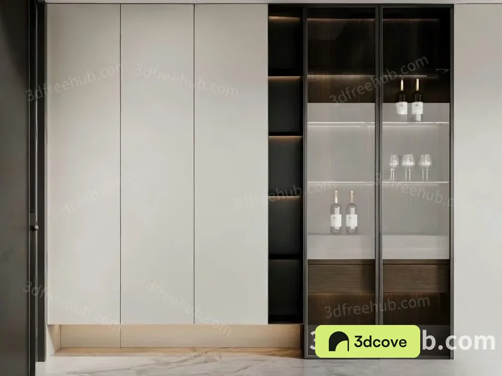 Modern Cabinet With Wine Storage