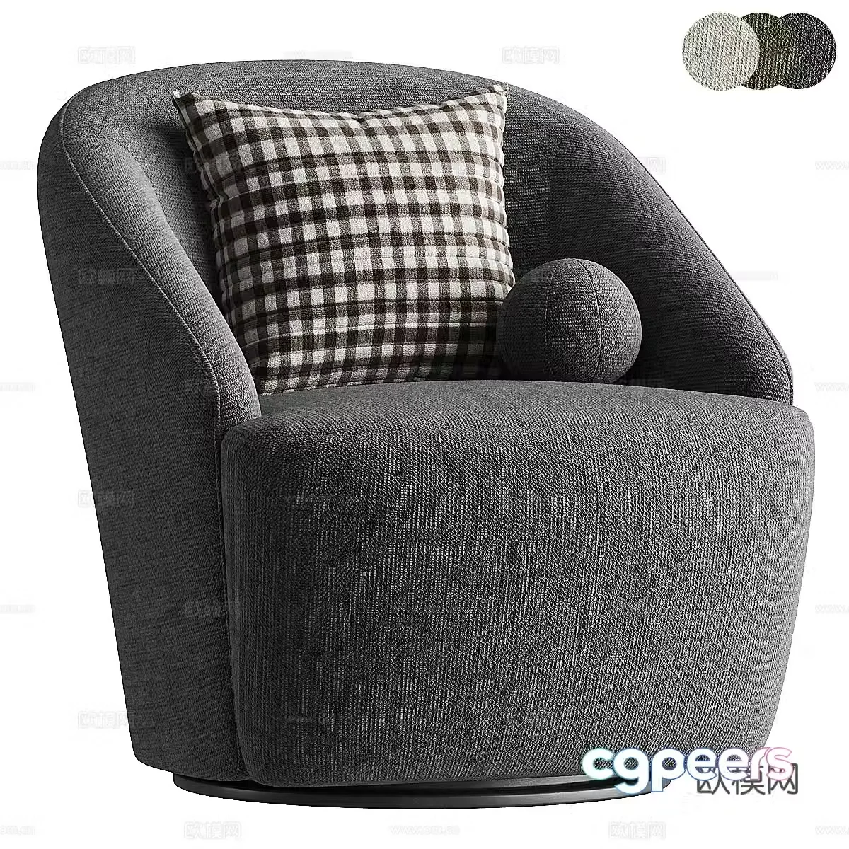 Modern Italian JOLIE sofa chair 3d model