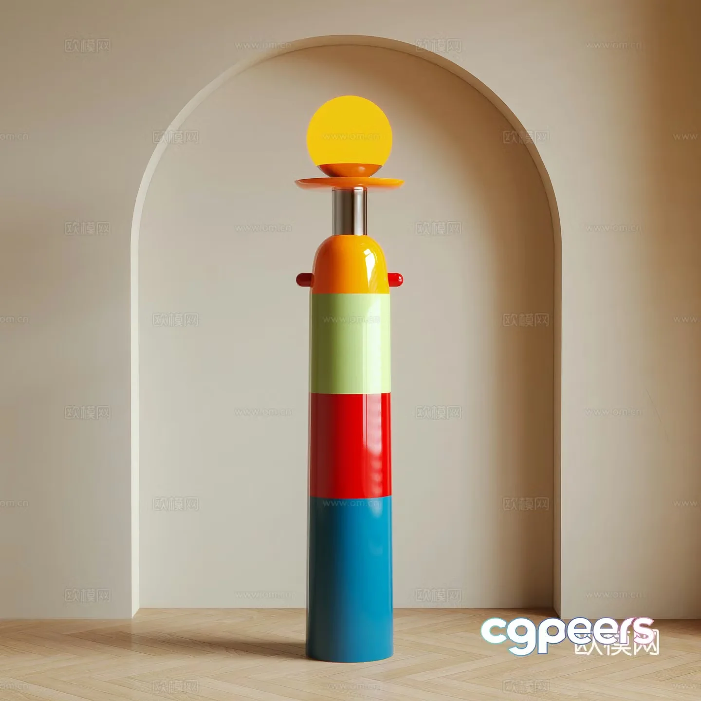 Modern floor lamp Dopamine 3D model