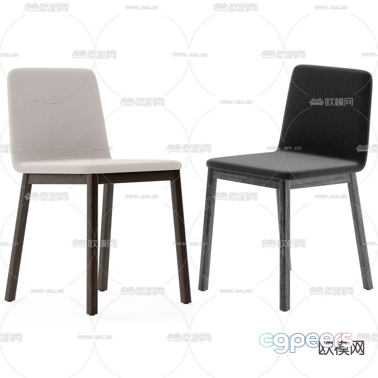 Poliform modern chair dining chair 3d model