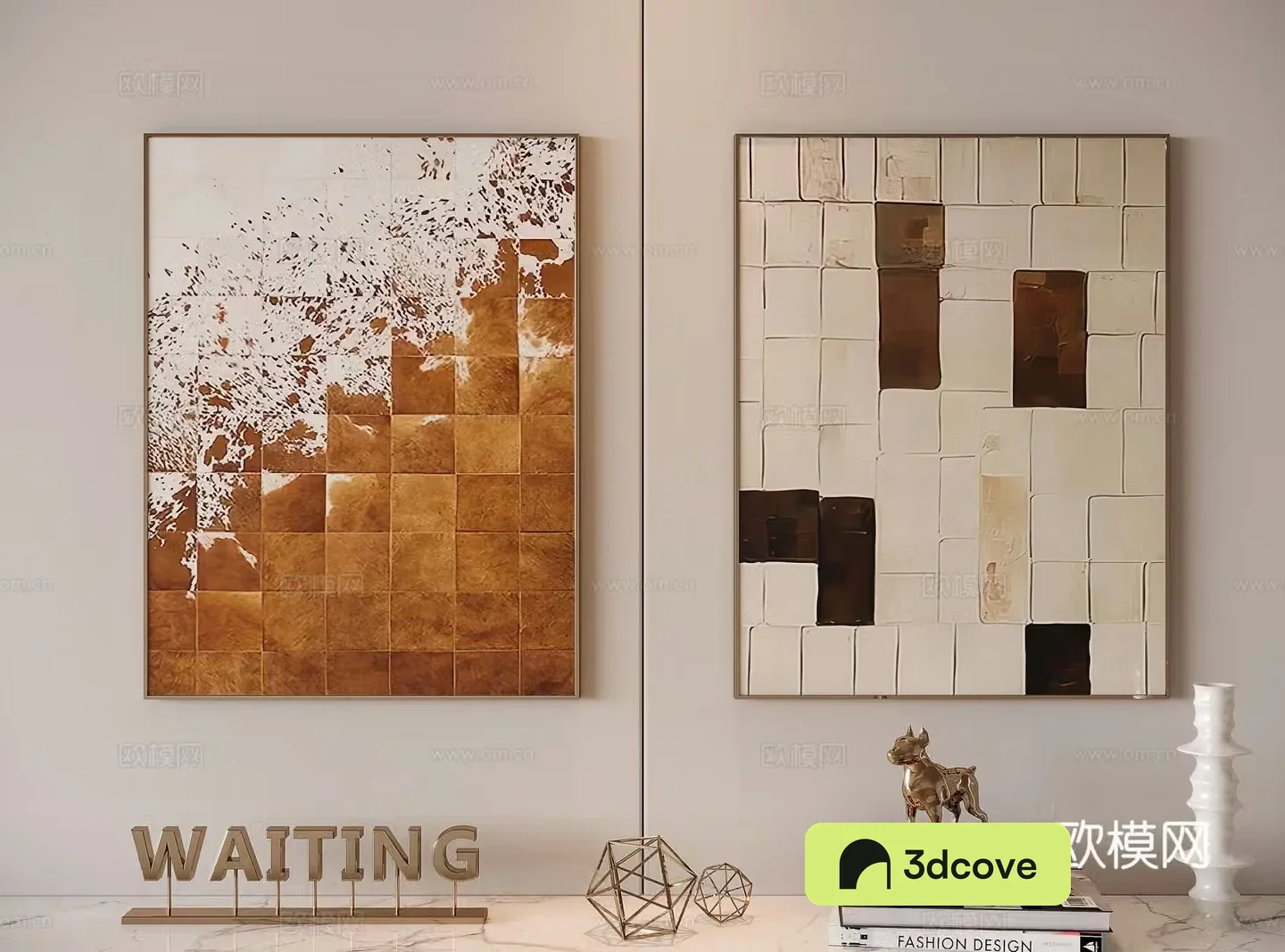 Modern light luxury decorative painting