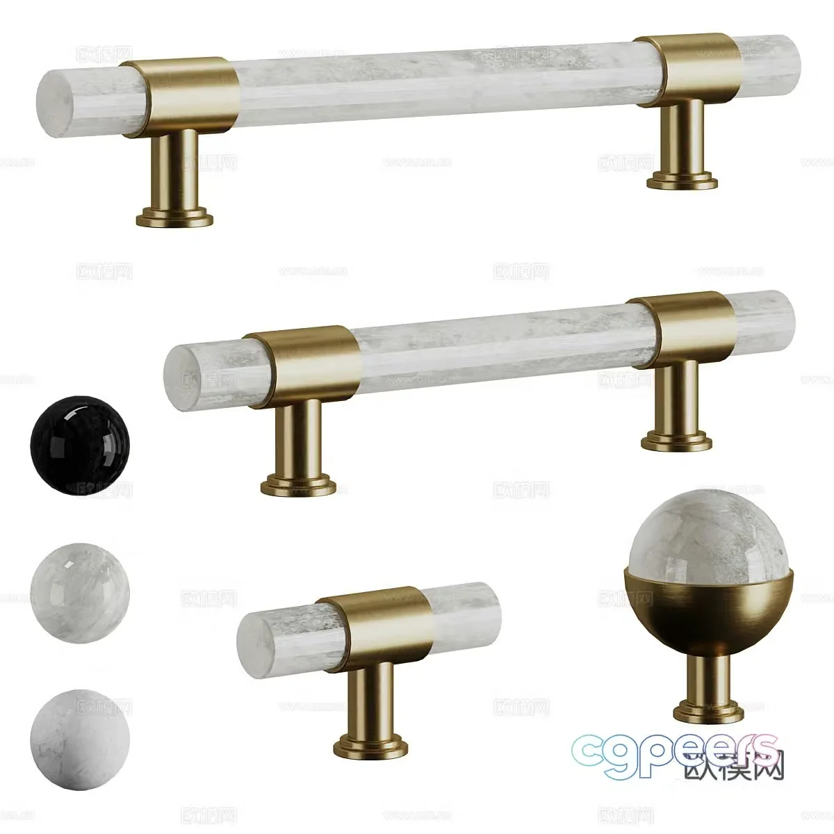 Door handle handle 3d model