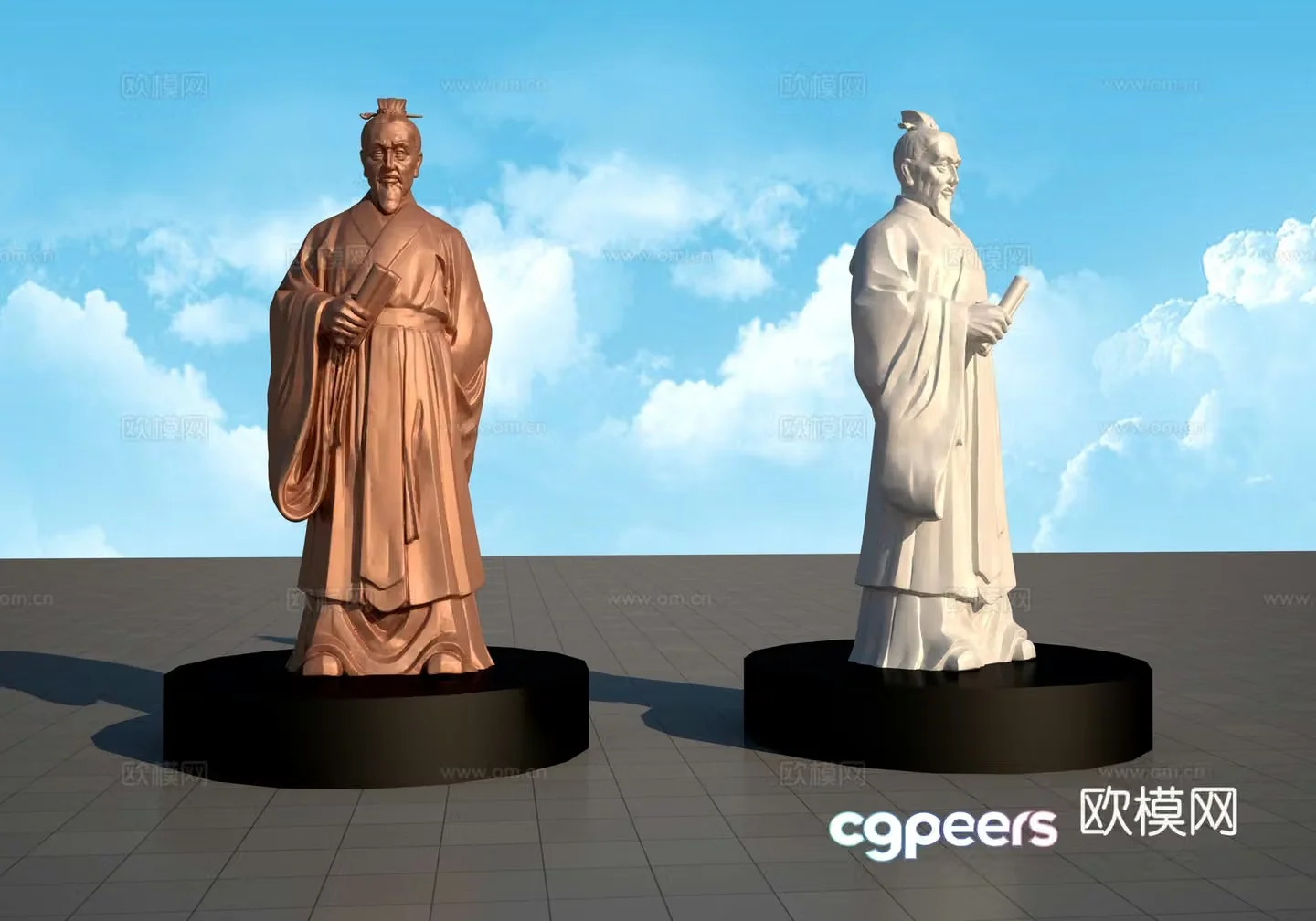 Celebrity Sculpture 3d Model