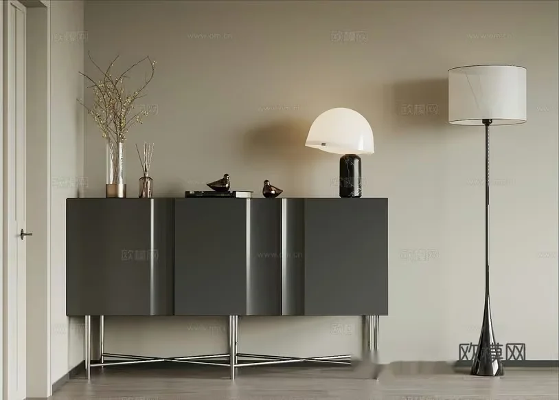 Modern Minimalist Decor 3D Model – 16756 – VRAY Render
