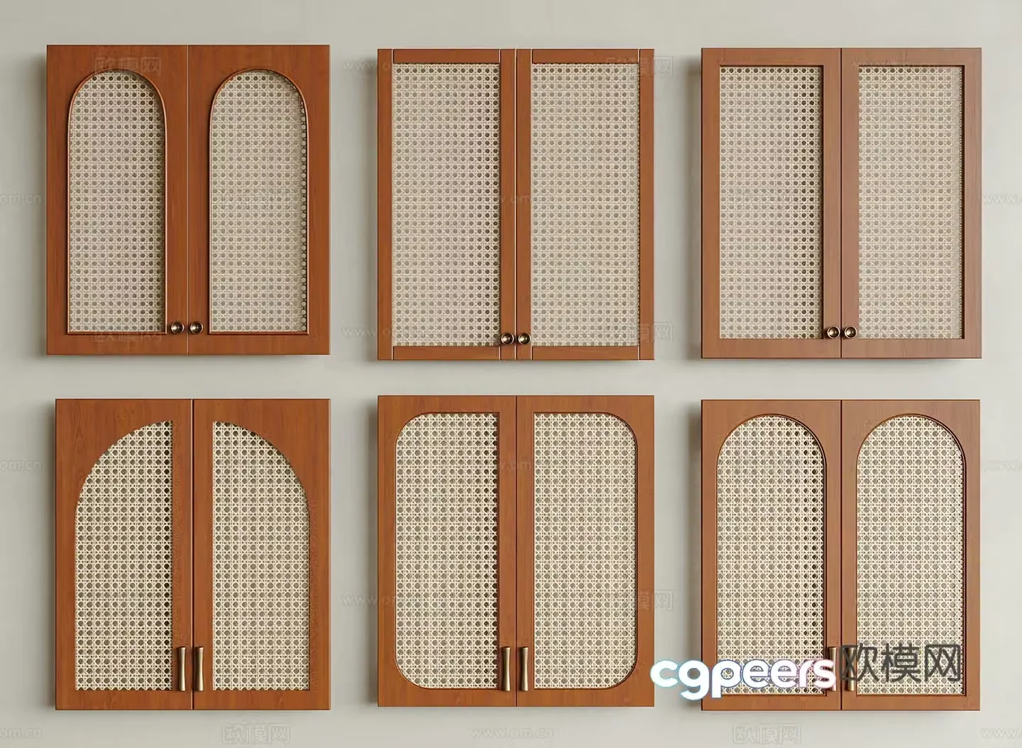 Middle Ages of Wasabi Cabinet Door Rattan Cabinet Door Medium Ages of Wasabi Cabinet Door Rattan Cabinet Door 3D Model