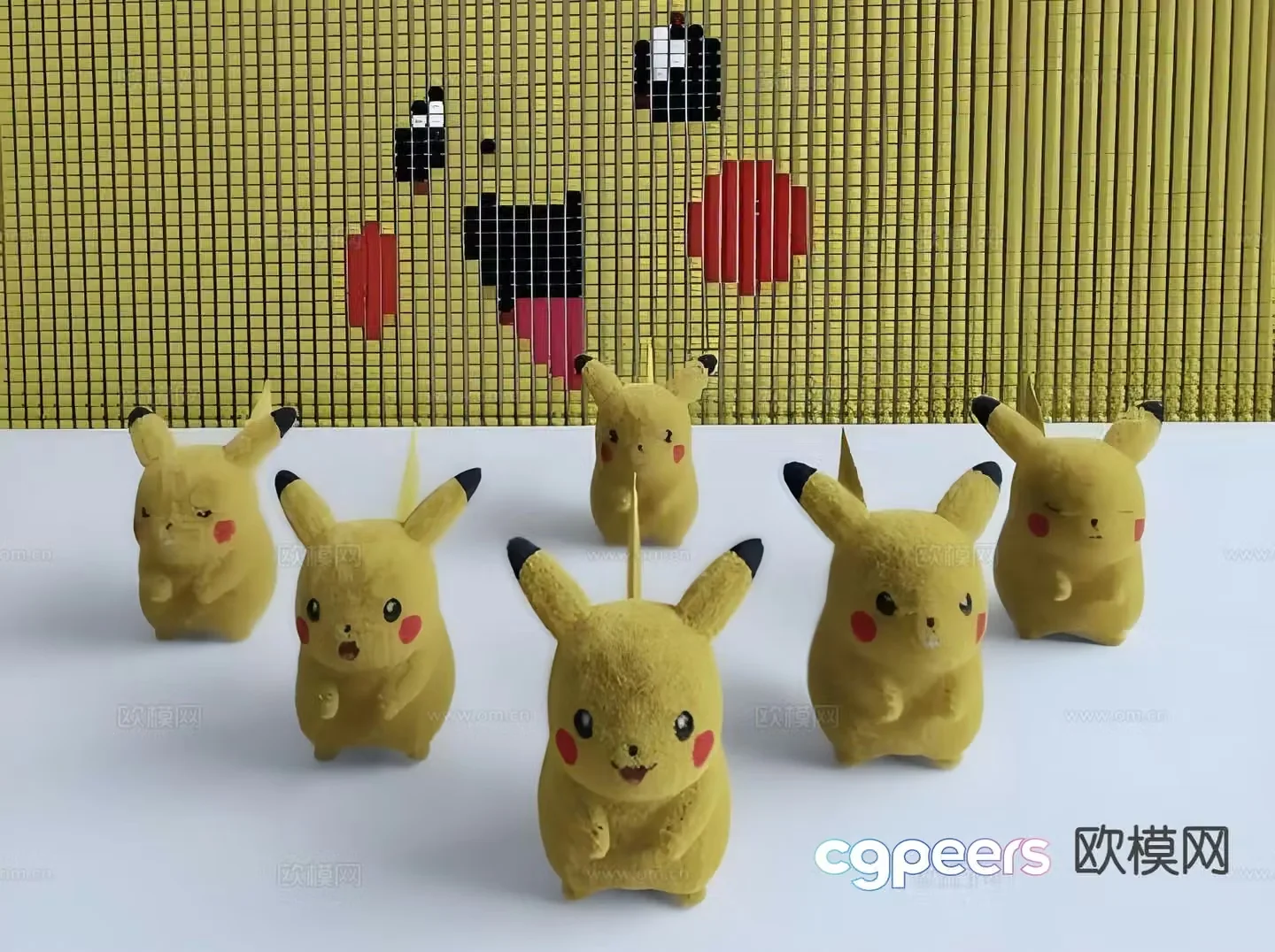 Pikachu toy plush toy 3d model