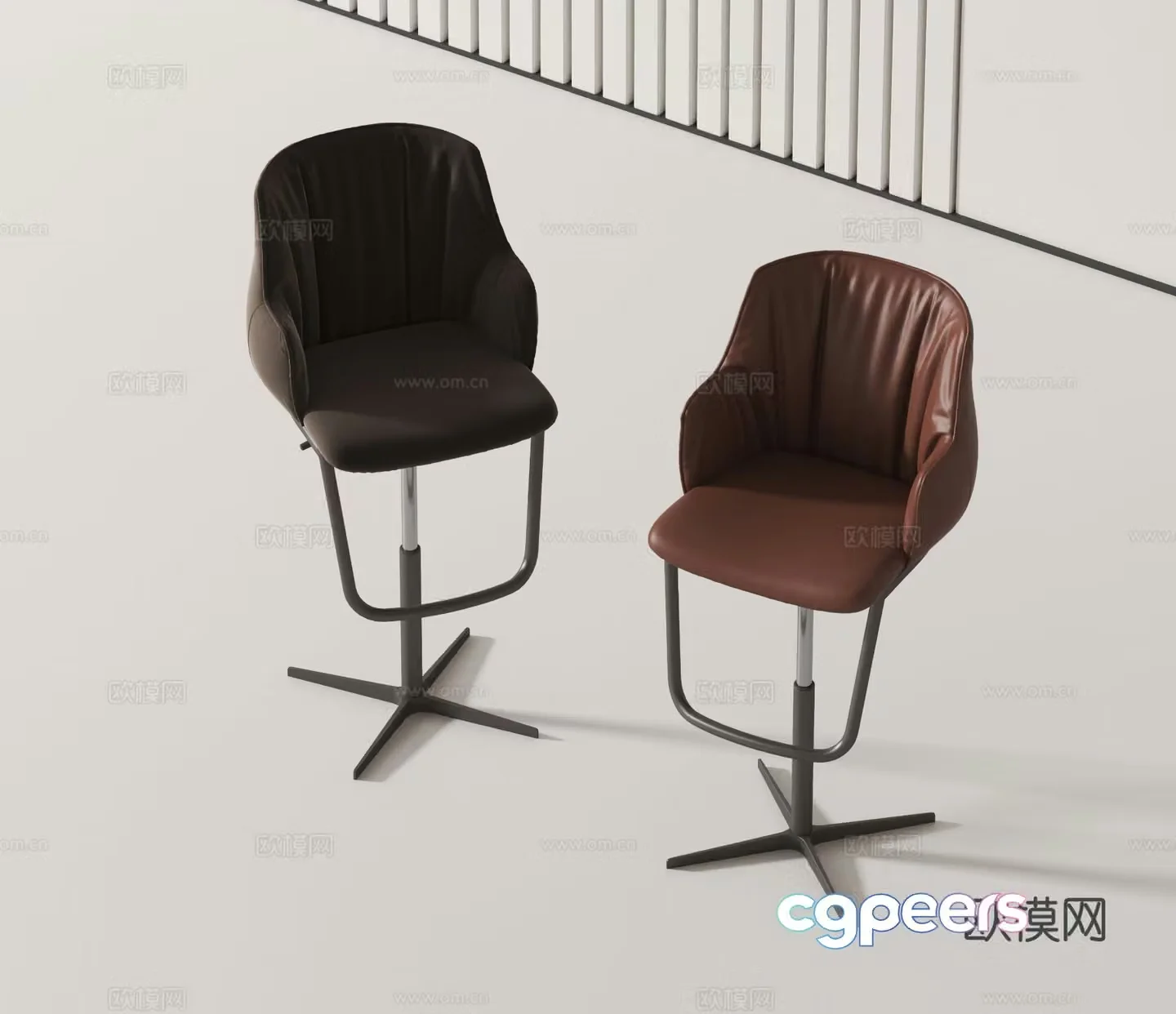 Modern bar stool bar stool 3d model