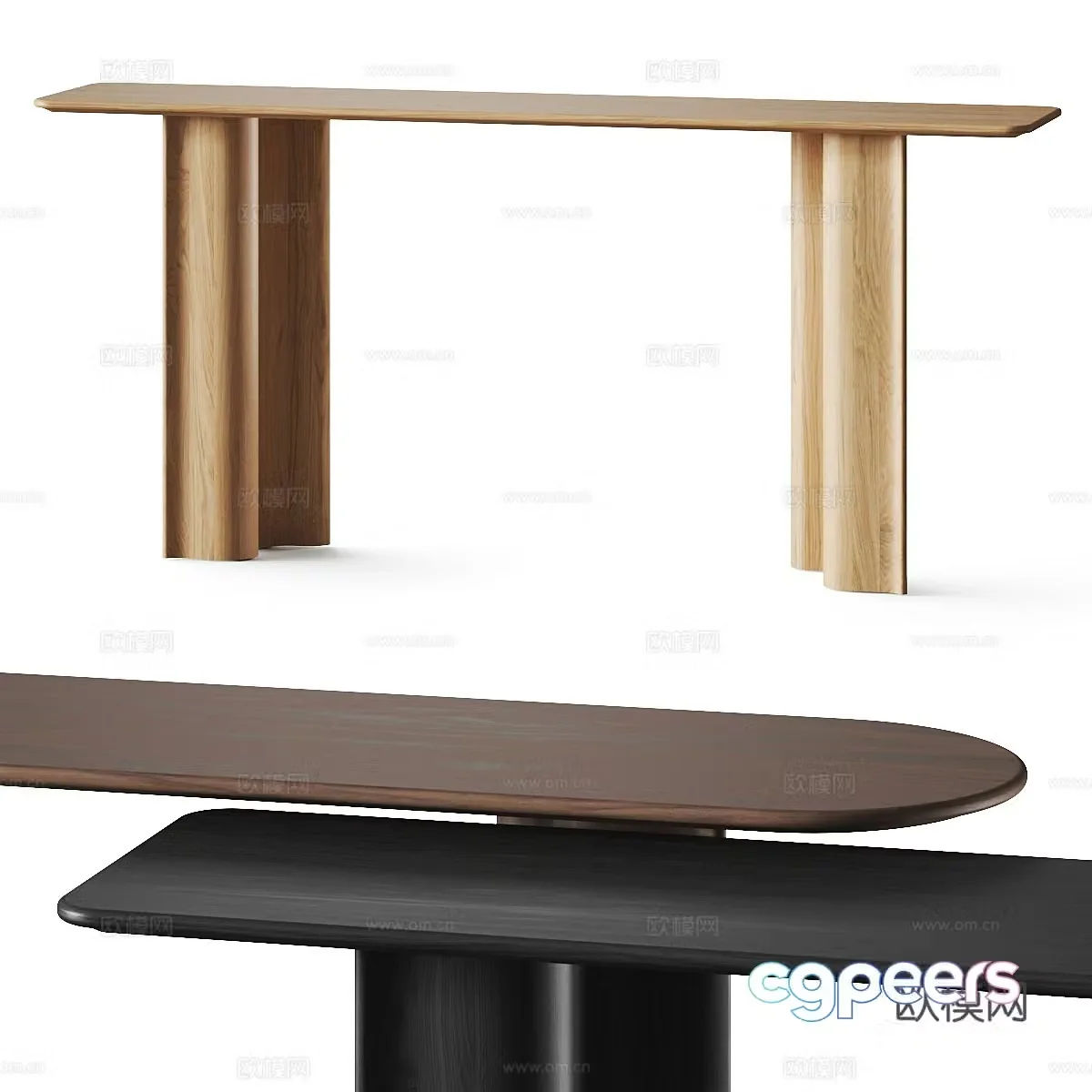 Modern Italian light luxury end viewing platform 3D model