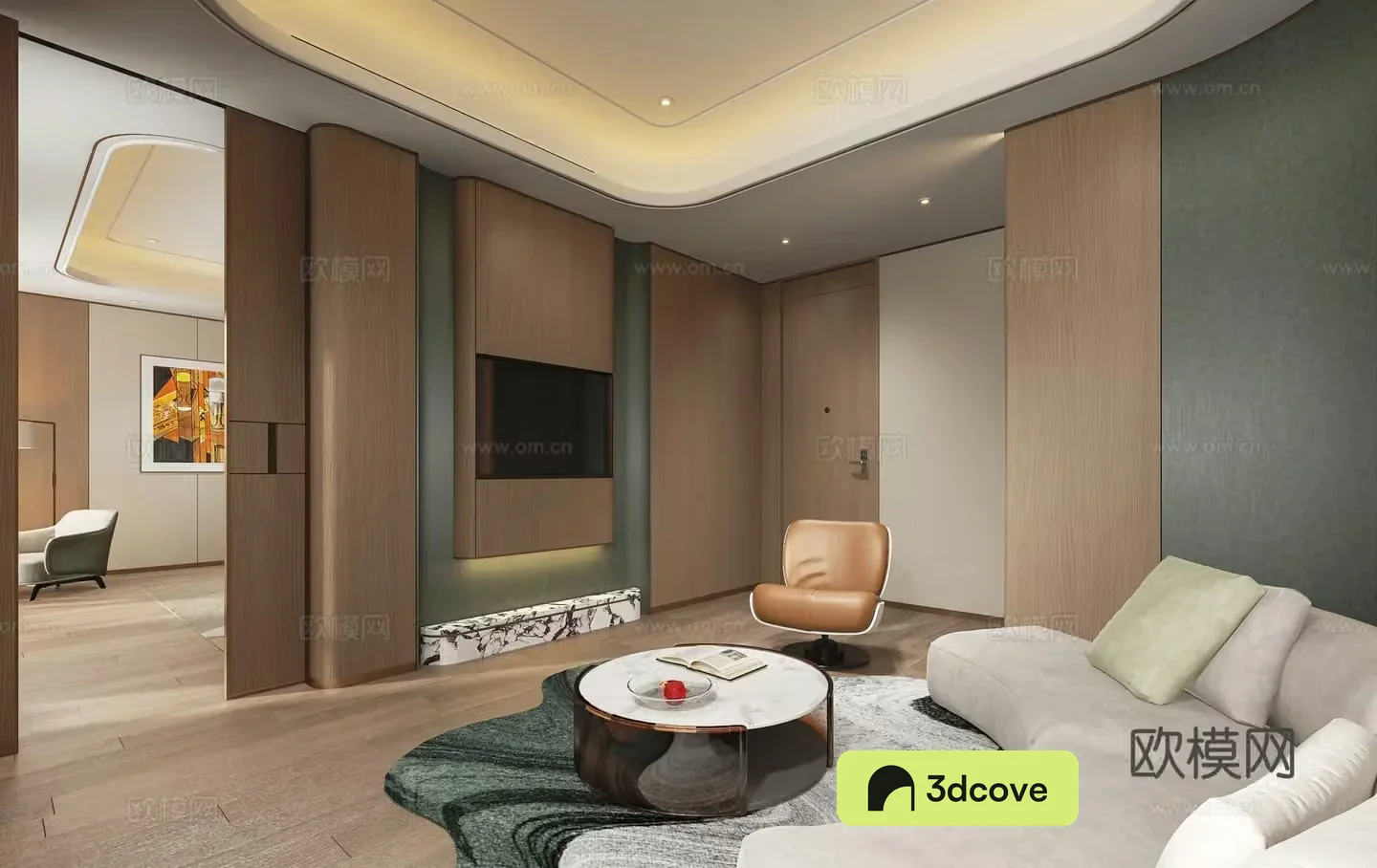Modern hotel suite bathroom