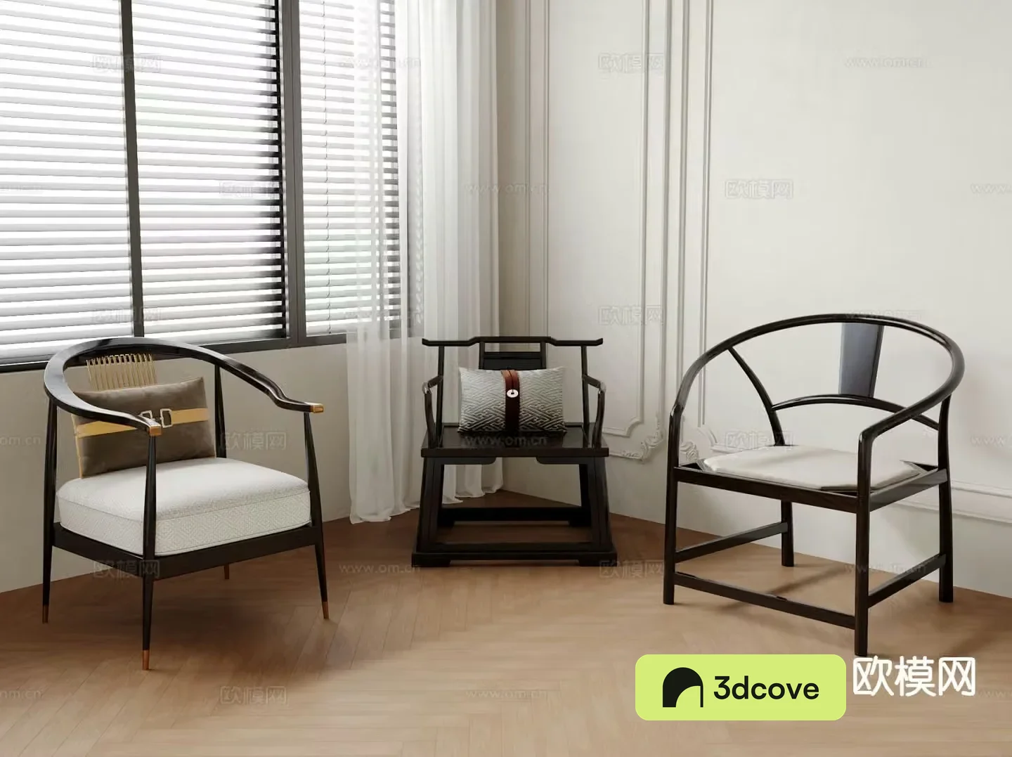 Chinese style chair armchair