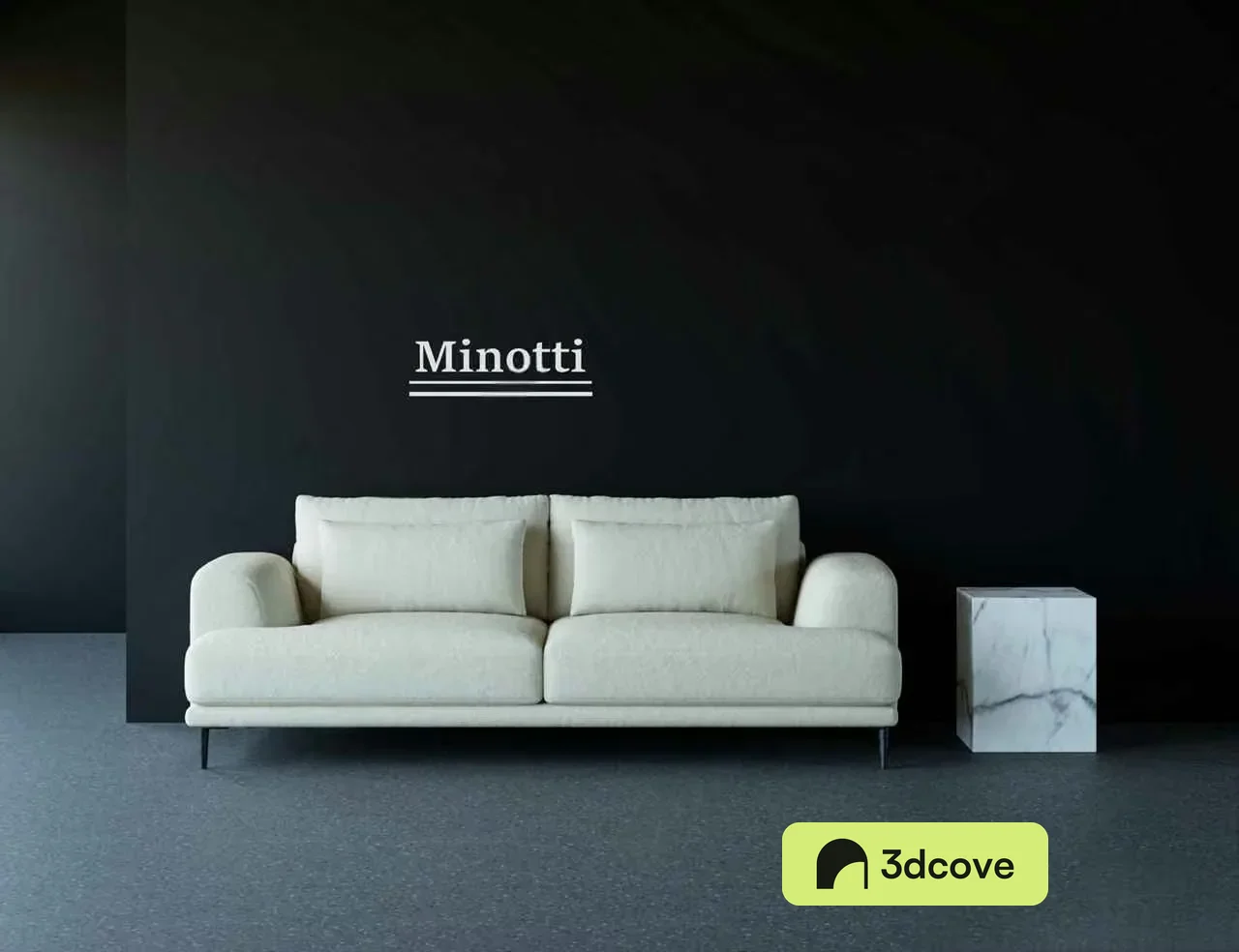 A Modern White Couch