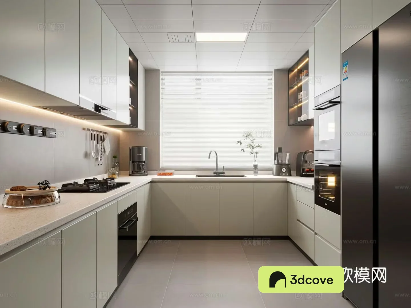 modern kitchen cabinet