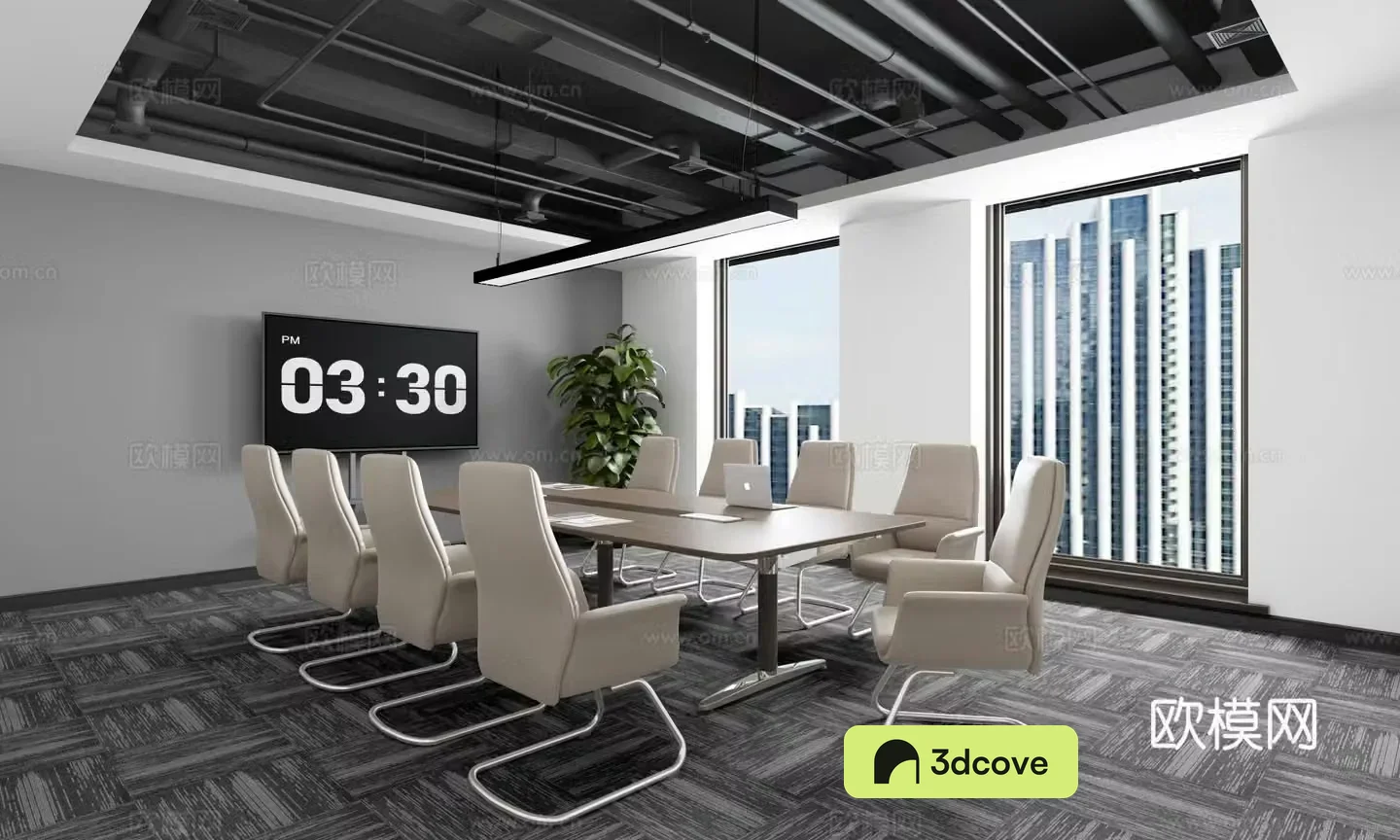 Industrial style conference room negotiation room seminar room multifunctional room training room