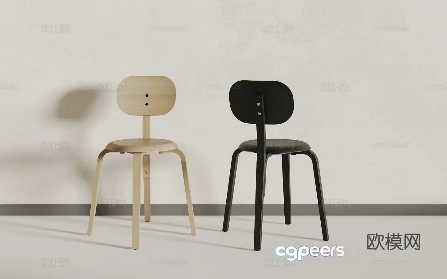 Modern single chair 3d model
