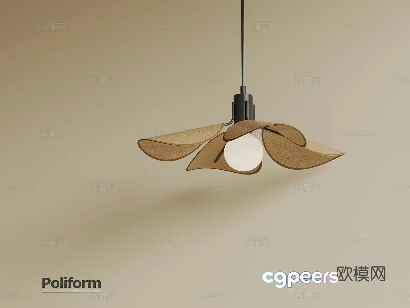 Wasabi Middle Style Chandelier Small Chandelier 3D Model