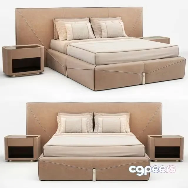 3ds Max Free – Visionnaire Bastian Bed