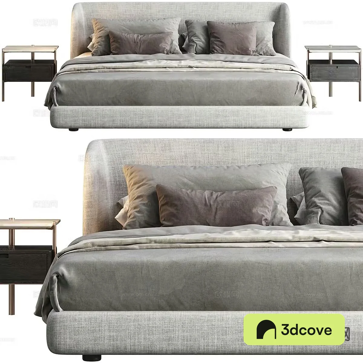 Modern double bed
