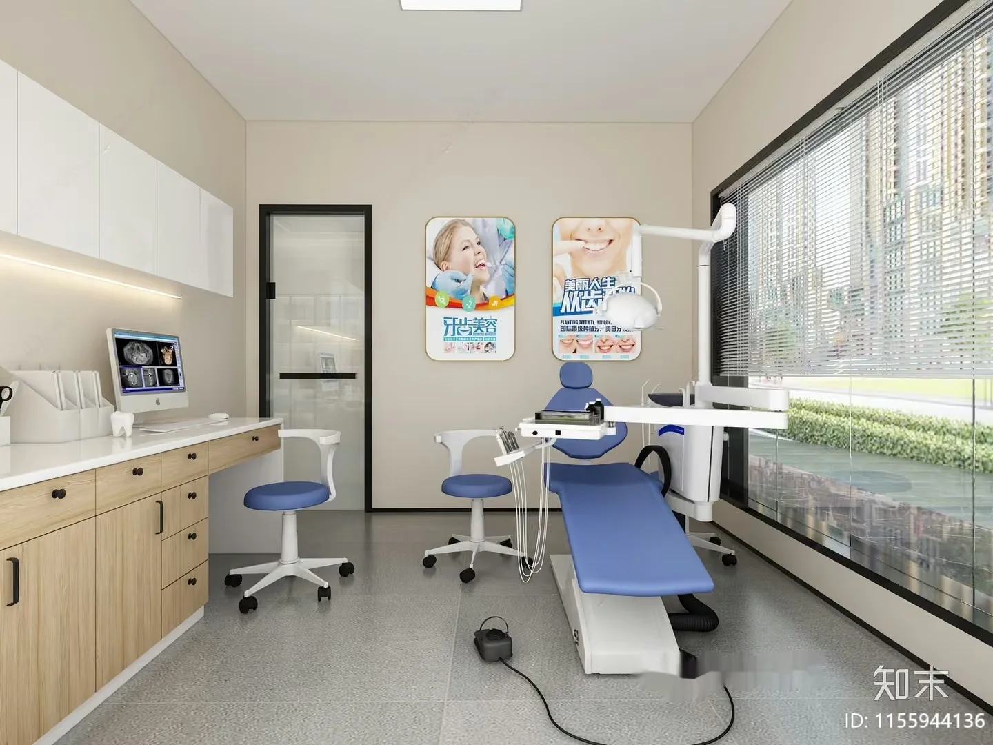 Modern Dental Clinic 3D Model – 3483 – VRAY Render