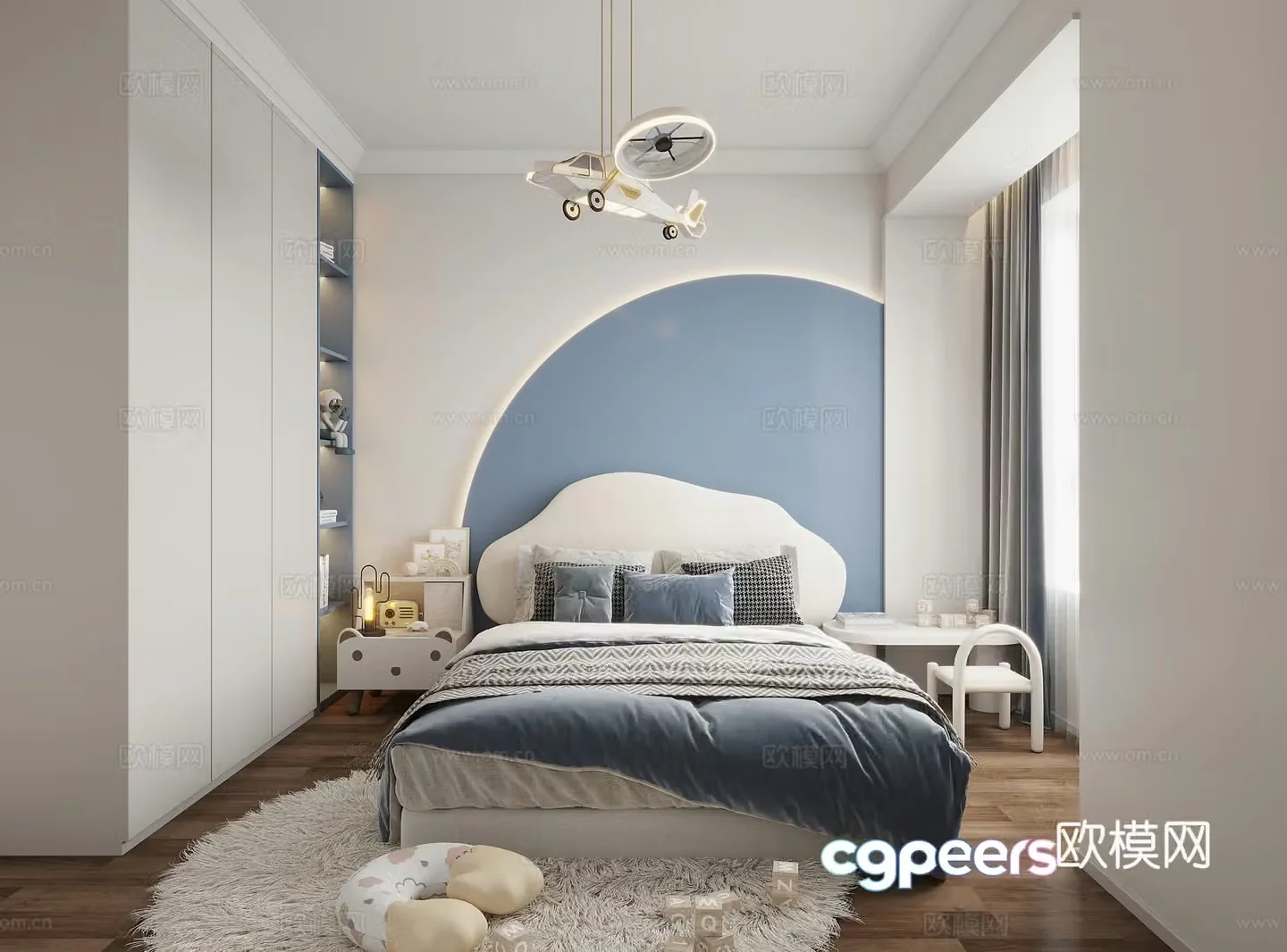 Modern children’s room 3d model