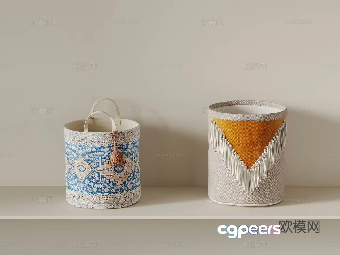 Modern dirty clothes basket dirty clothes basket 3d model