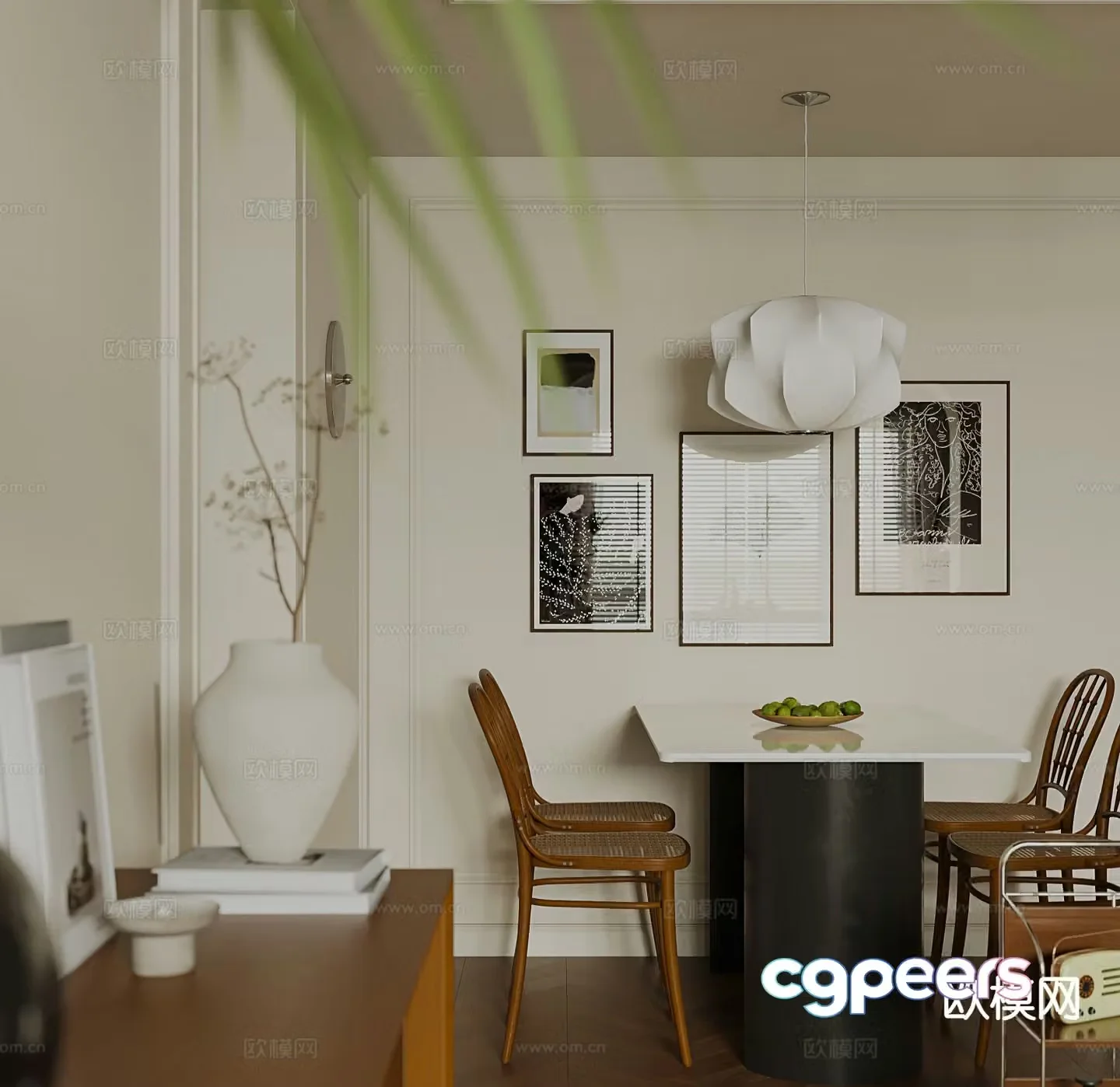 Modern restaurant 3d model