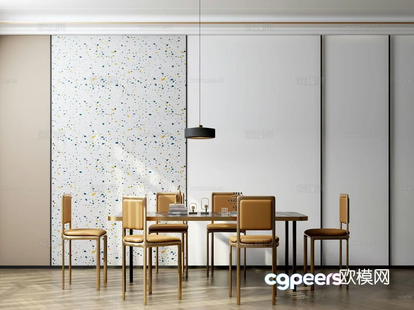 Postmodern restaurant 3d model