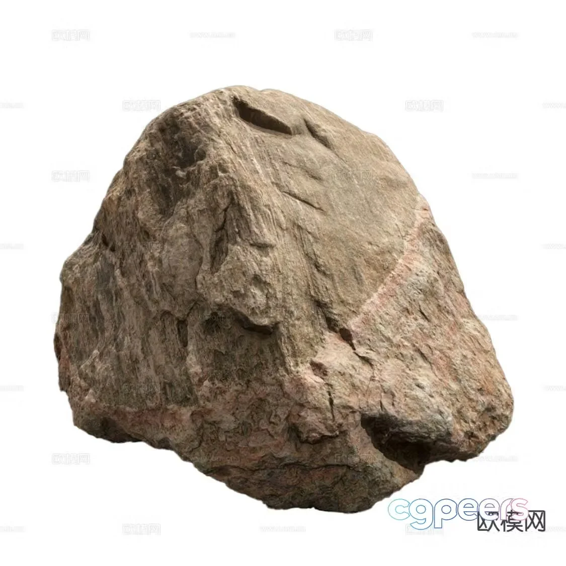 modern rock granite 3d model