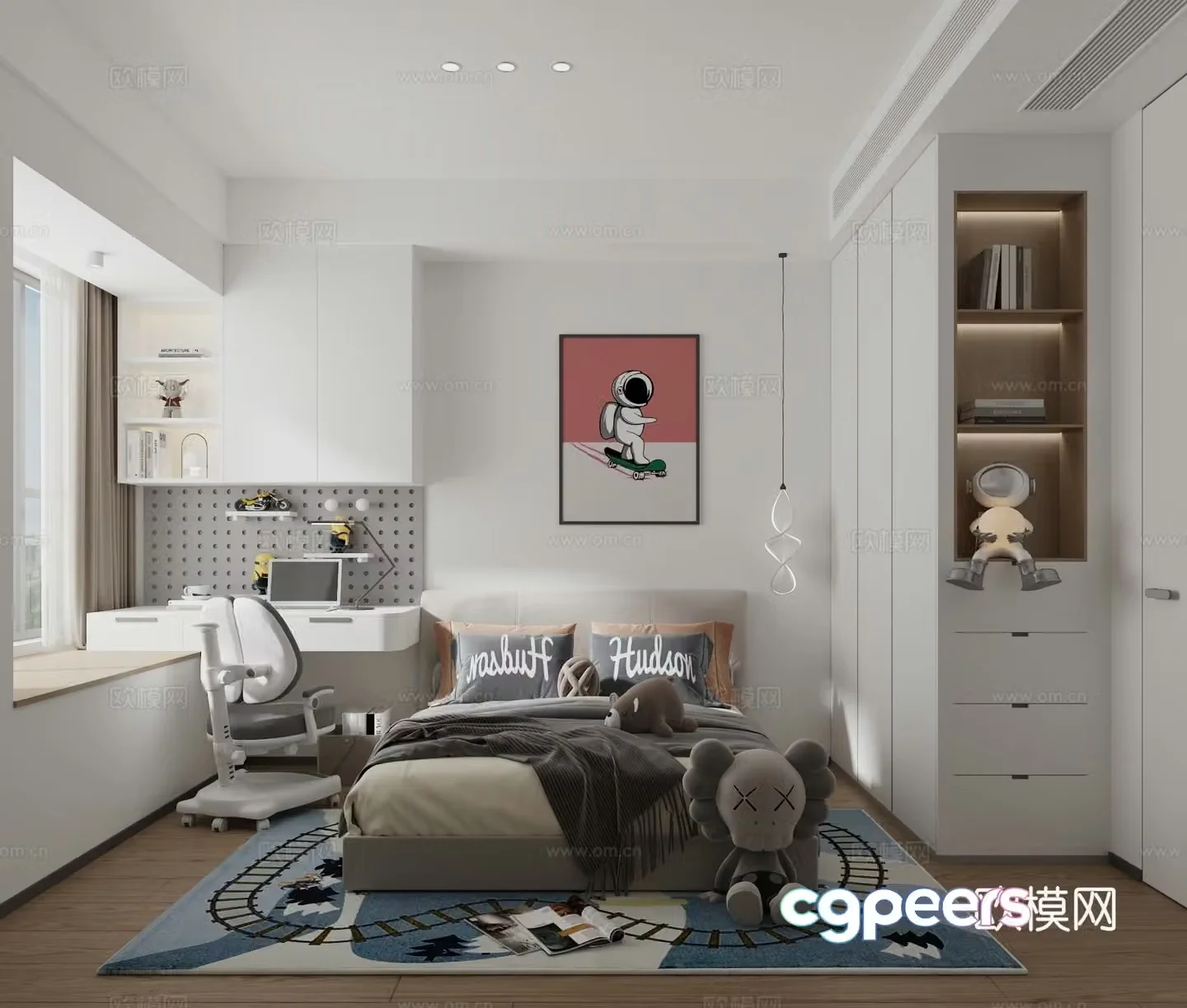 Modern children’s room 3d model