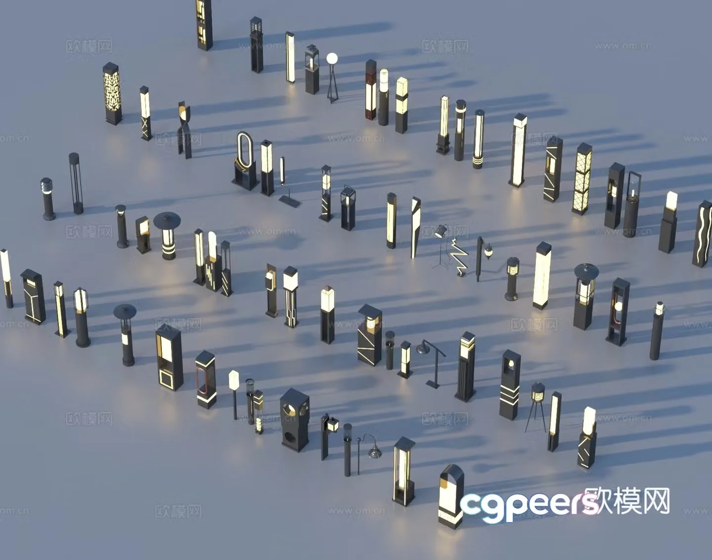 Modern landscape lamp lawn lamp garden lamp outdoor lamp floor lamp 3d model