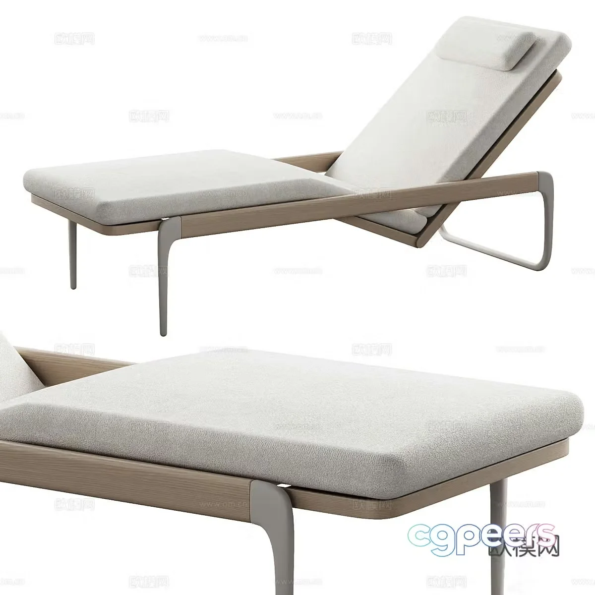 New Chinese style lounge chair 3d model