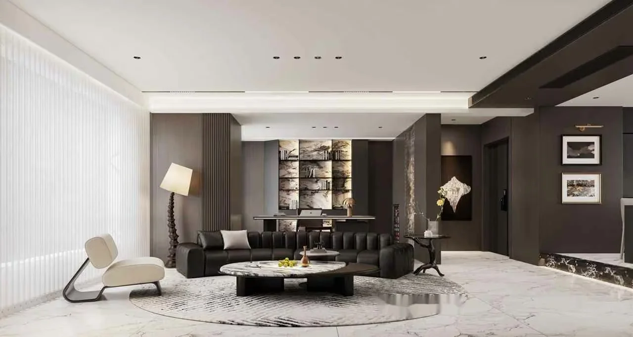 Modern Living Room 3D Model – 9085 – VRAY Render