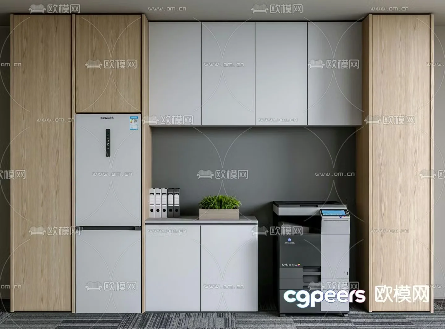 printer refrigerator toy cabinet 3d model