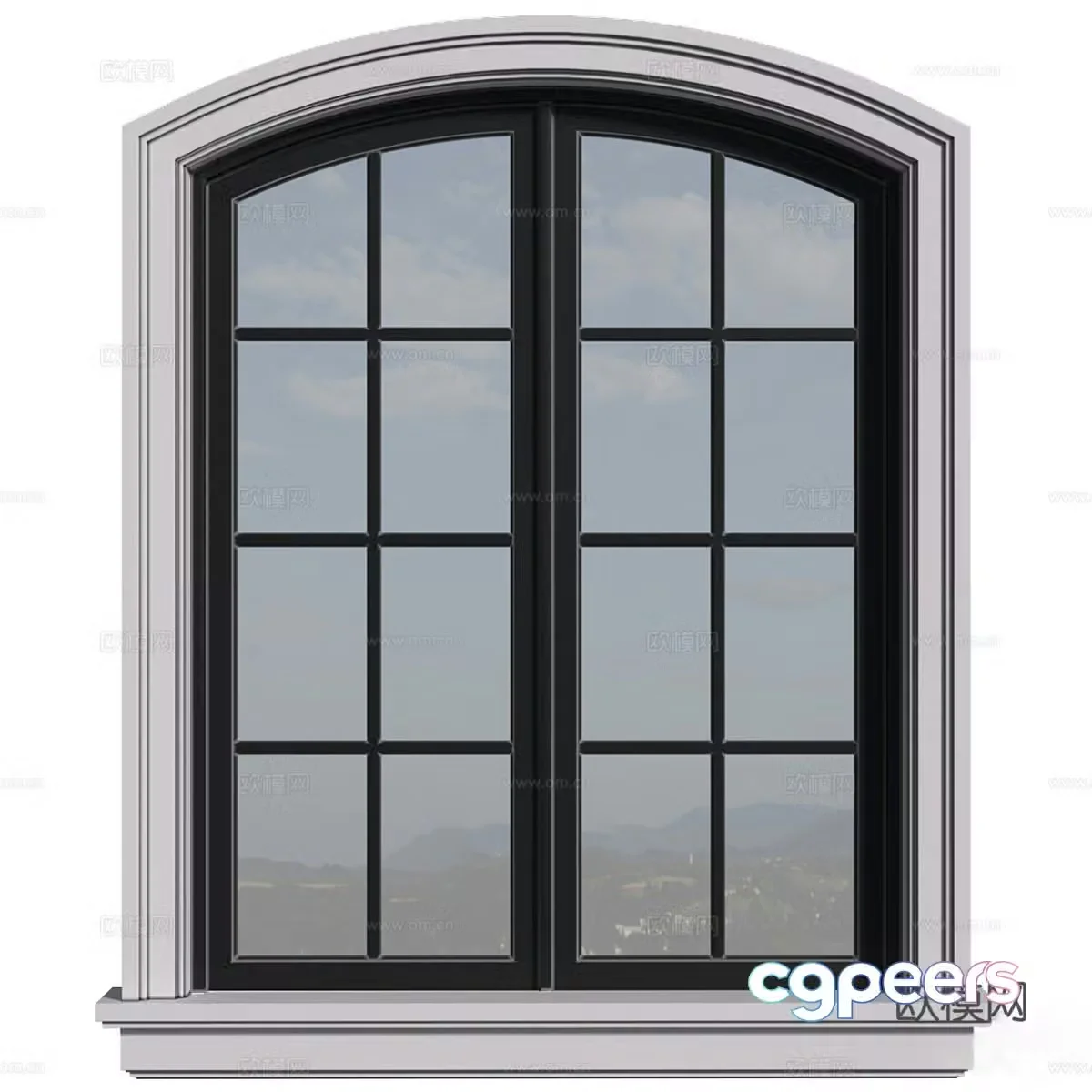 Floor to ceiling window 3D model