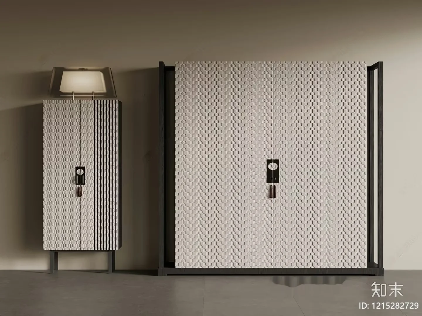 Modern Metal Storage Cabinets 3D Model – 9907 – VRAY Render